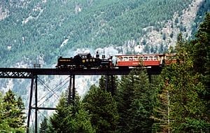 Georgetown Loop railroad. No smoke indicates i...