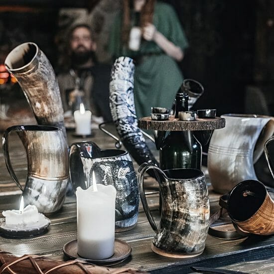 viking drinking horns