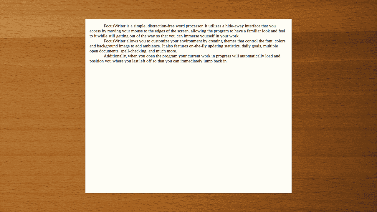 FocusWriter Best Productivity Apps to Improve Your Writing Skills