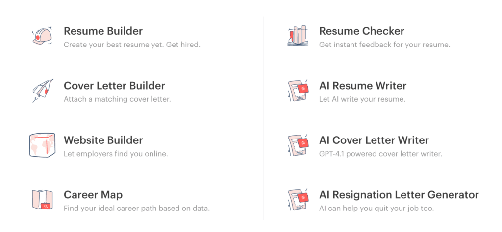 Kickresume Best Online Resume Cover Letter Builder2025