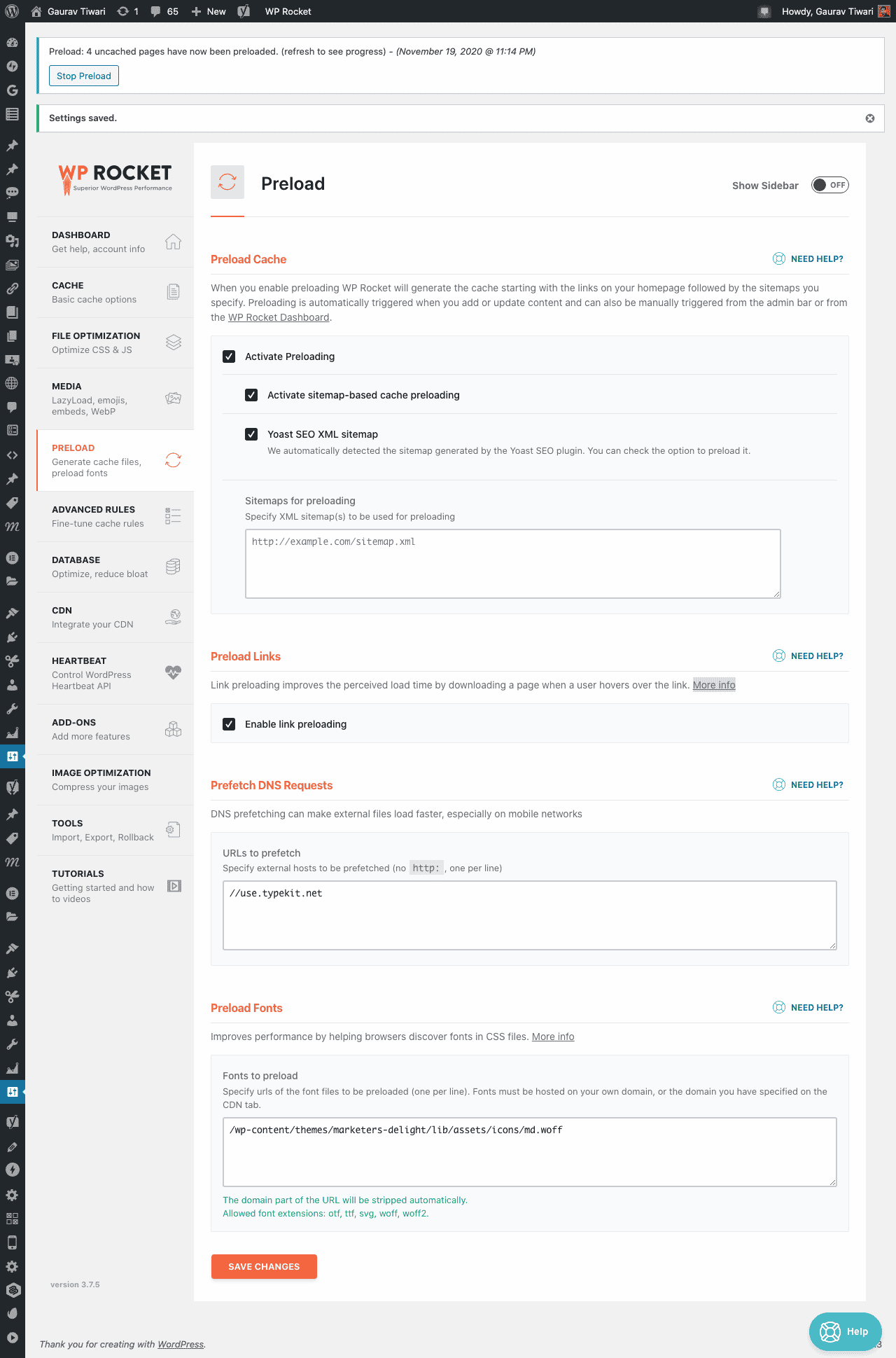 WP Rocket review, Image, Gaurav Tiwari