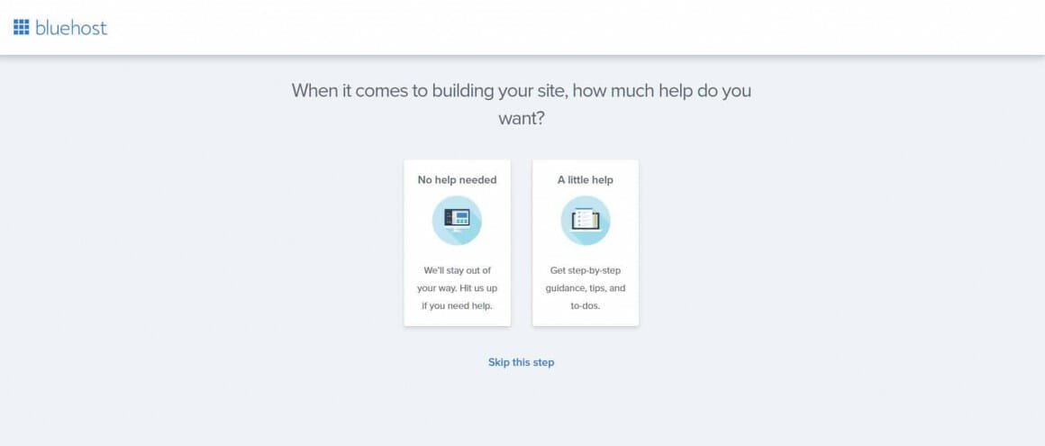 Create a Business Website with Bluehost and WordPress Step 6