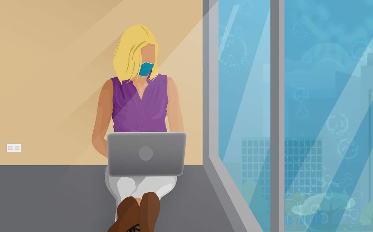 coronavirus, covid19, laptop