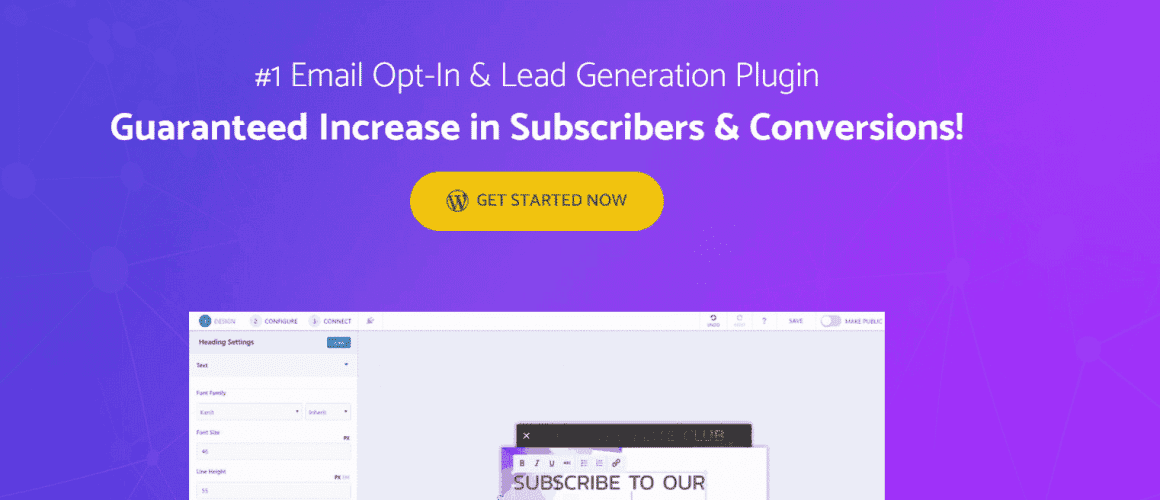 WordPress EMail Marketing Plugin ConvertPro