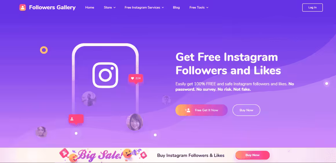Buy Instagram Followers on FollowersGallery