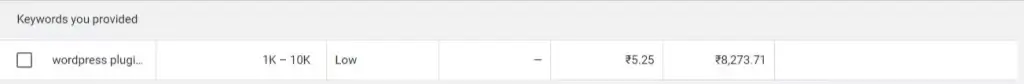 keyword search volume checking by Google keyword planner 1024x84 1