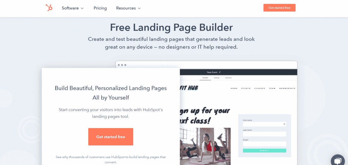 Hubspot Landing Page Creator Free