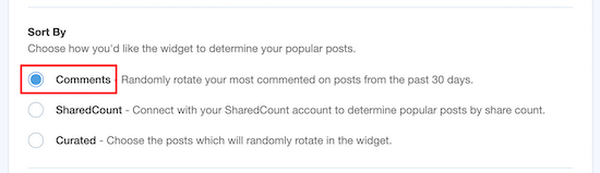 sort by most commented 1 1