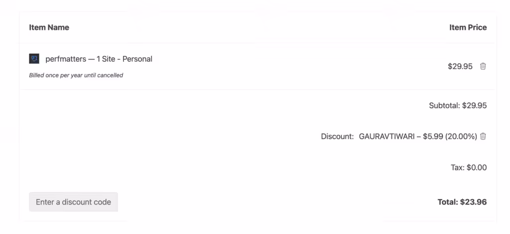 Checkout perfmatters2025