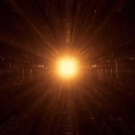 cool abstract background with yellow neon laser light middle