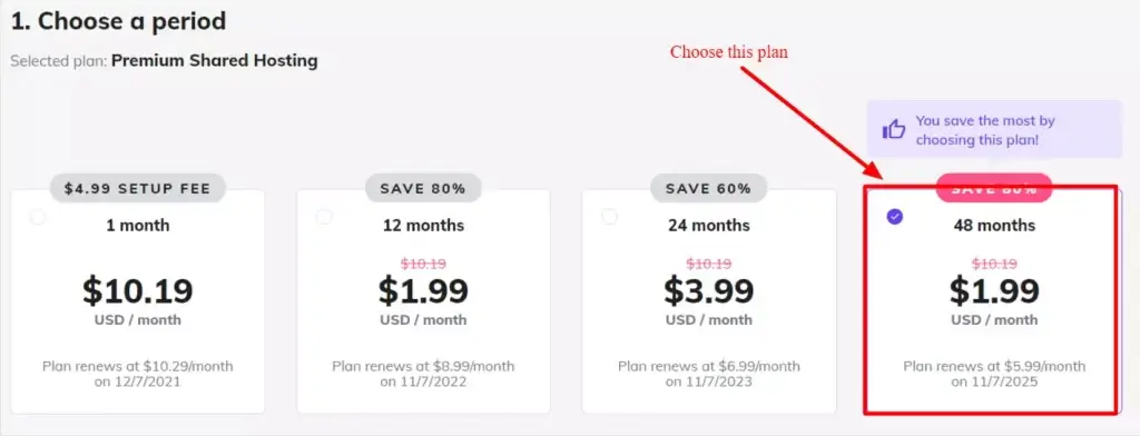 hostinger hosting plan duration choosing 1024x392 1