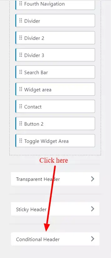 conditional header option 1