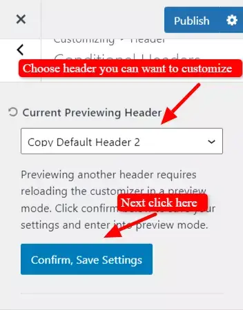 conditional headers customize 1