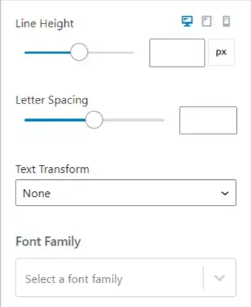 list settings table of content 1
