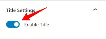 table of content title enable 1