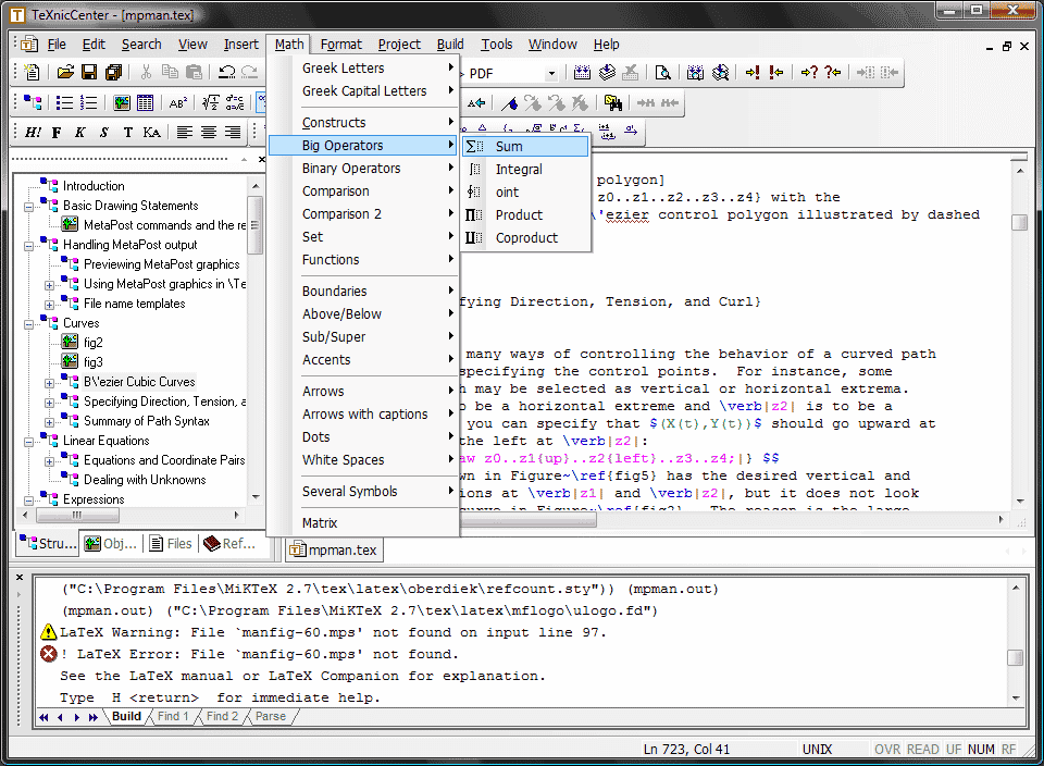 texniccenter screenshot