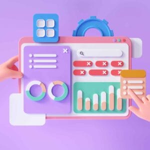 web data analytics, seo marketing, and business strategy concept