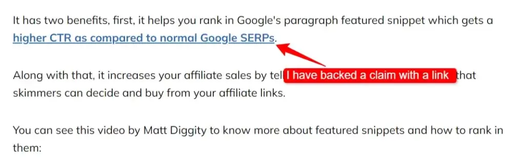 Back every claim in your blog post