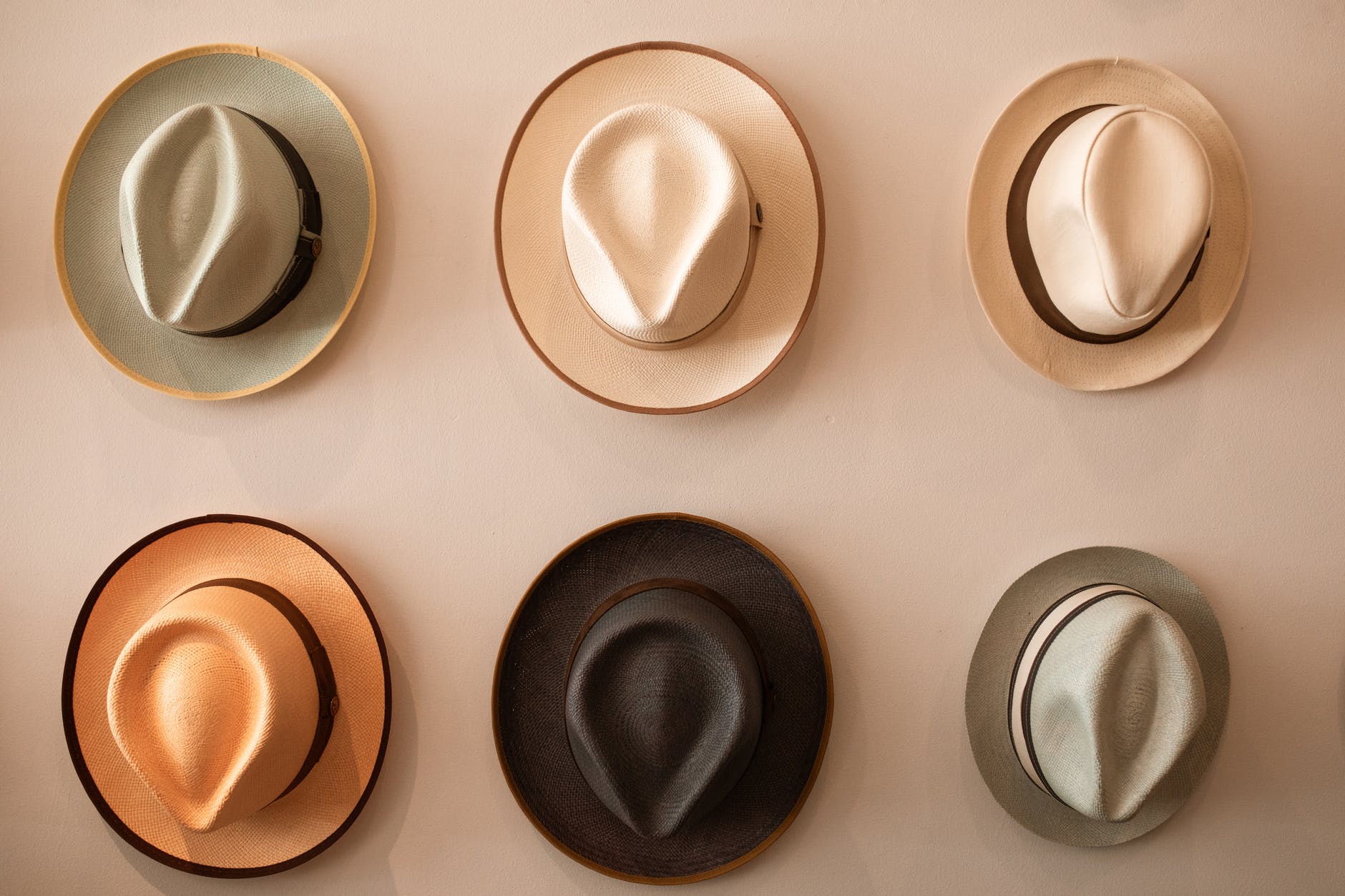 brown and black round wall decor