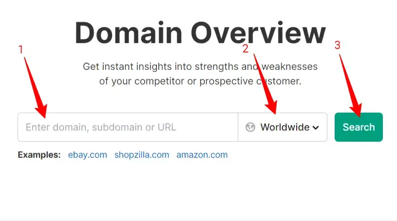 Domain overview tool dashboard