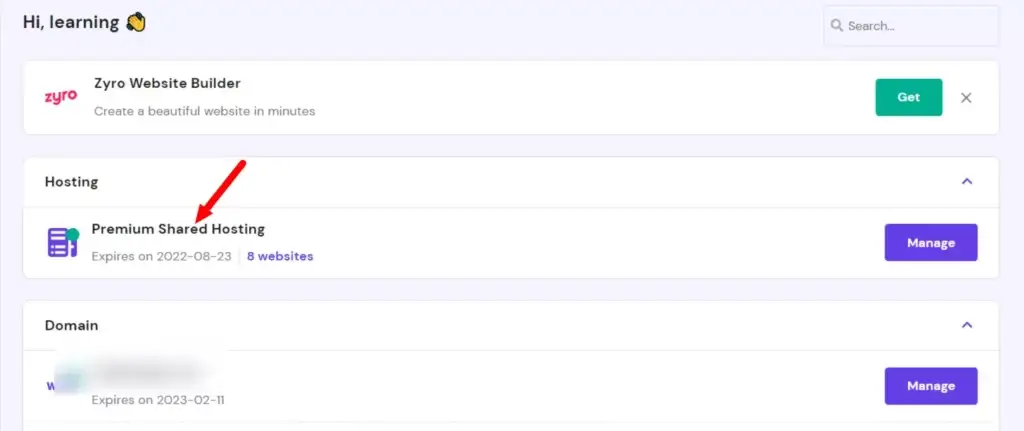 Hostinger premium hosting