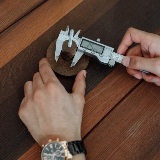 a person holding a tool