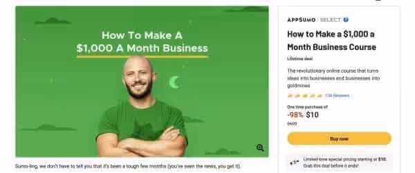 $1,000 a Month Business Course