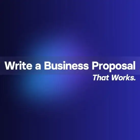 Write a Business Proposal Banner jpg