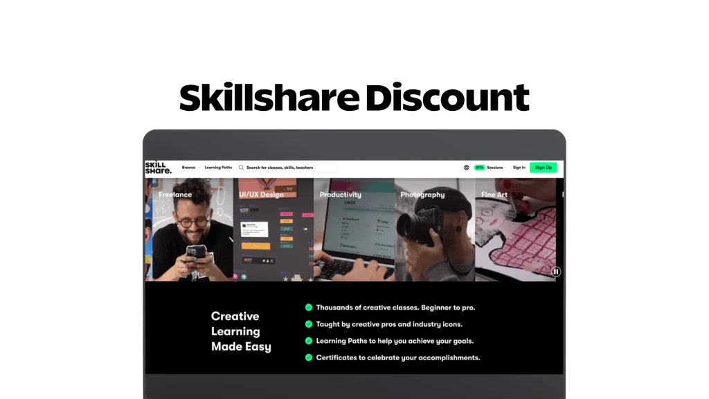 Skillshare Discount Banner