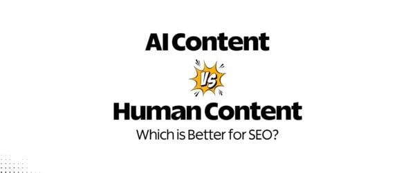 AI Content vs Human Content Banner