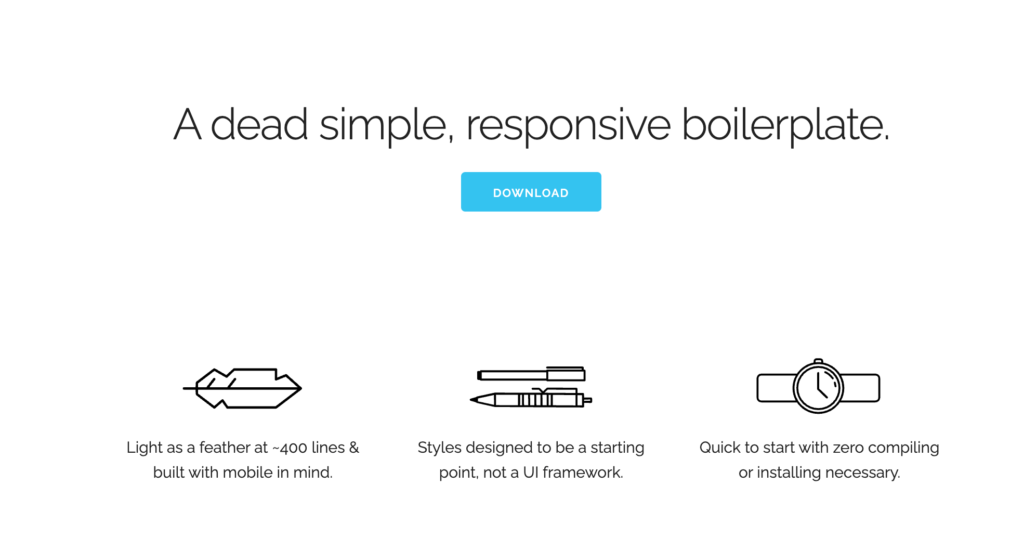 Skeleton Responsive CSS Boilerplate