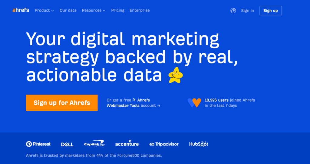 Ahrefs—Marketing Intelligence Tools Powered by Big Data