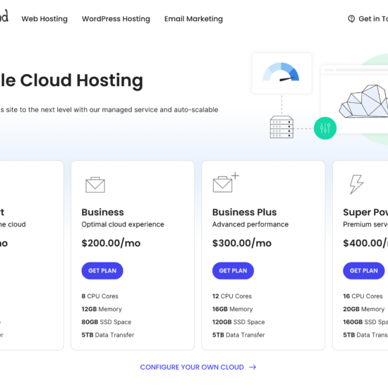 Cloud Hosting - High Performance & Reliability - SiteGround