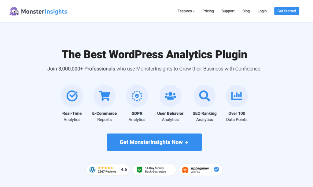 MonsterInsights The Best Google Analytics Plugin for WordPress