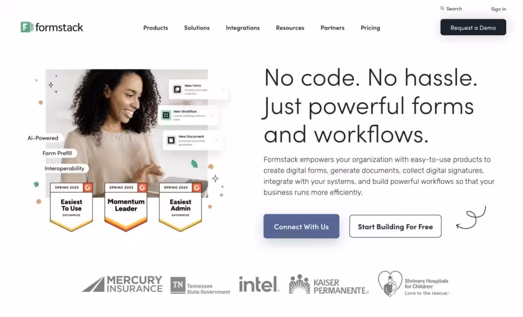 Secure and Easy to use Form Building Software Formstack2025