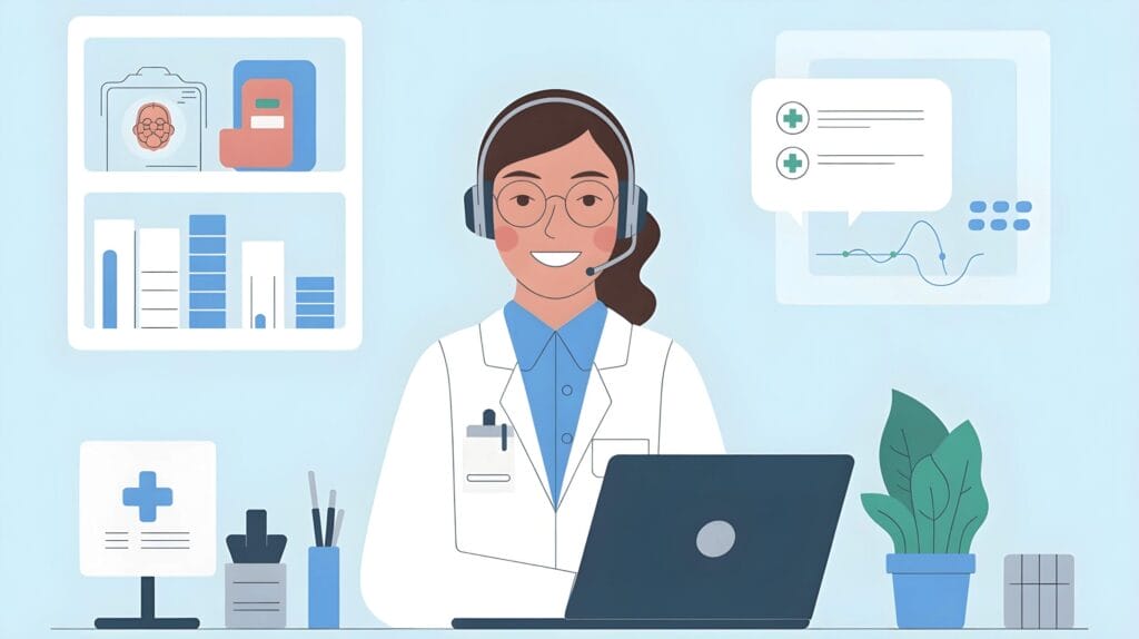 image of virtual medical receptionist