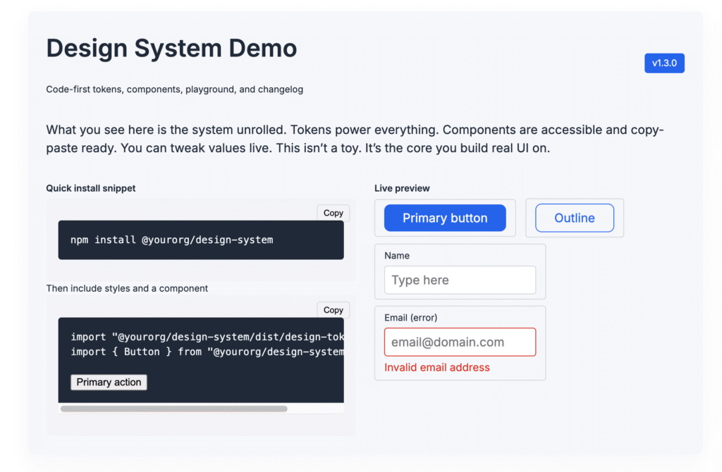 Design System Demo2025