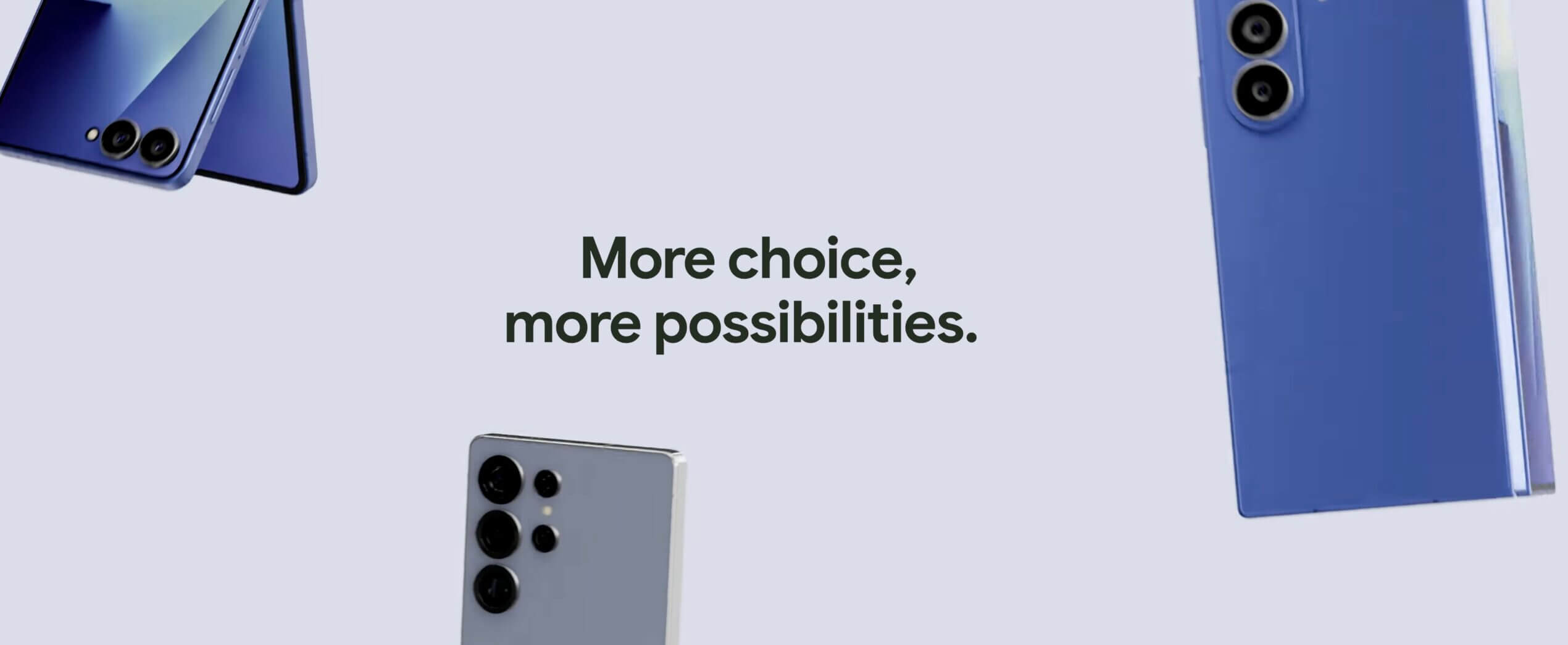 More choice, more possibilities.