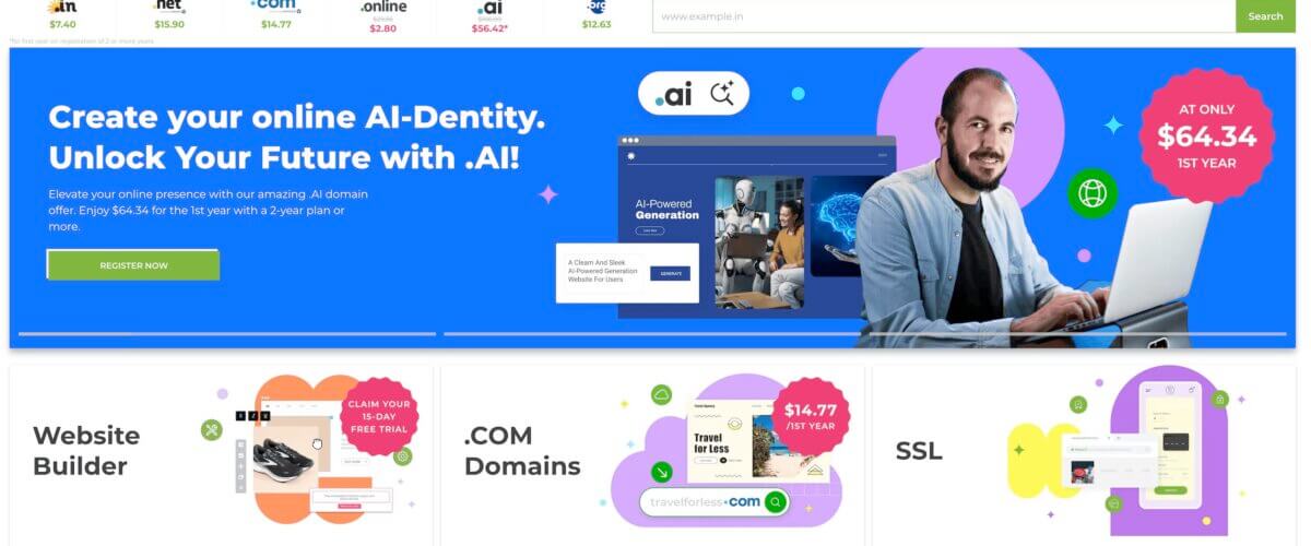 Buy Domain and Hosting Packages for Your Website Crazy Domains IN2025
