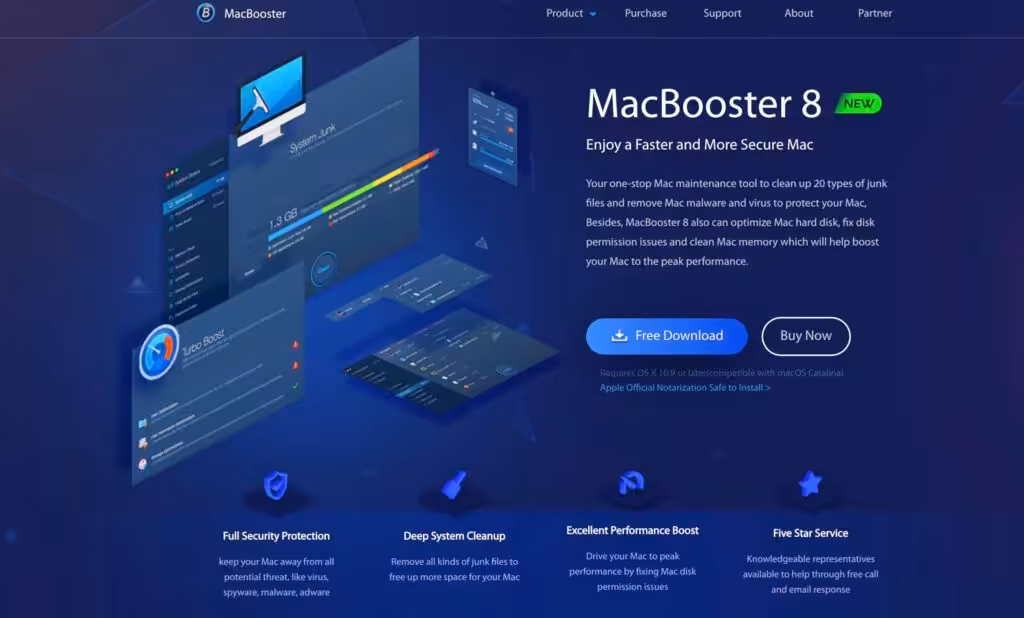 Clean Mac Malware and Speed Up Mac Download MacBooster 82025