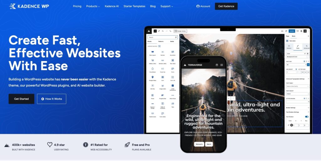 Kadence WP Free and Premium WordPress Themes Plugins2025