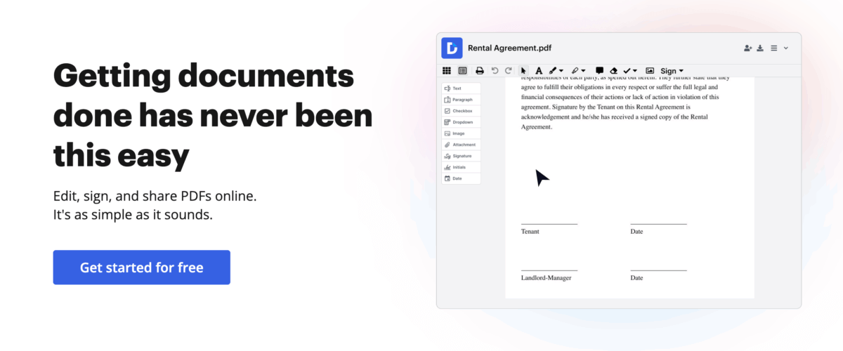 Sign PDF Documents DocHub2025