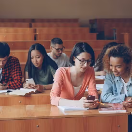 Students engaged in classroom activities.