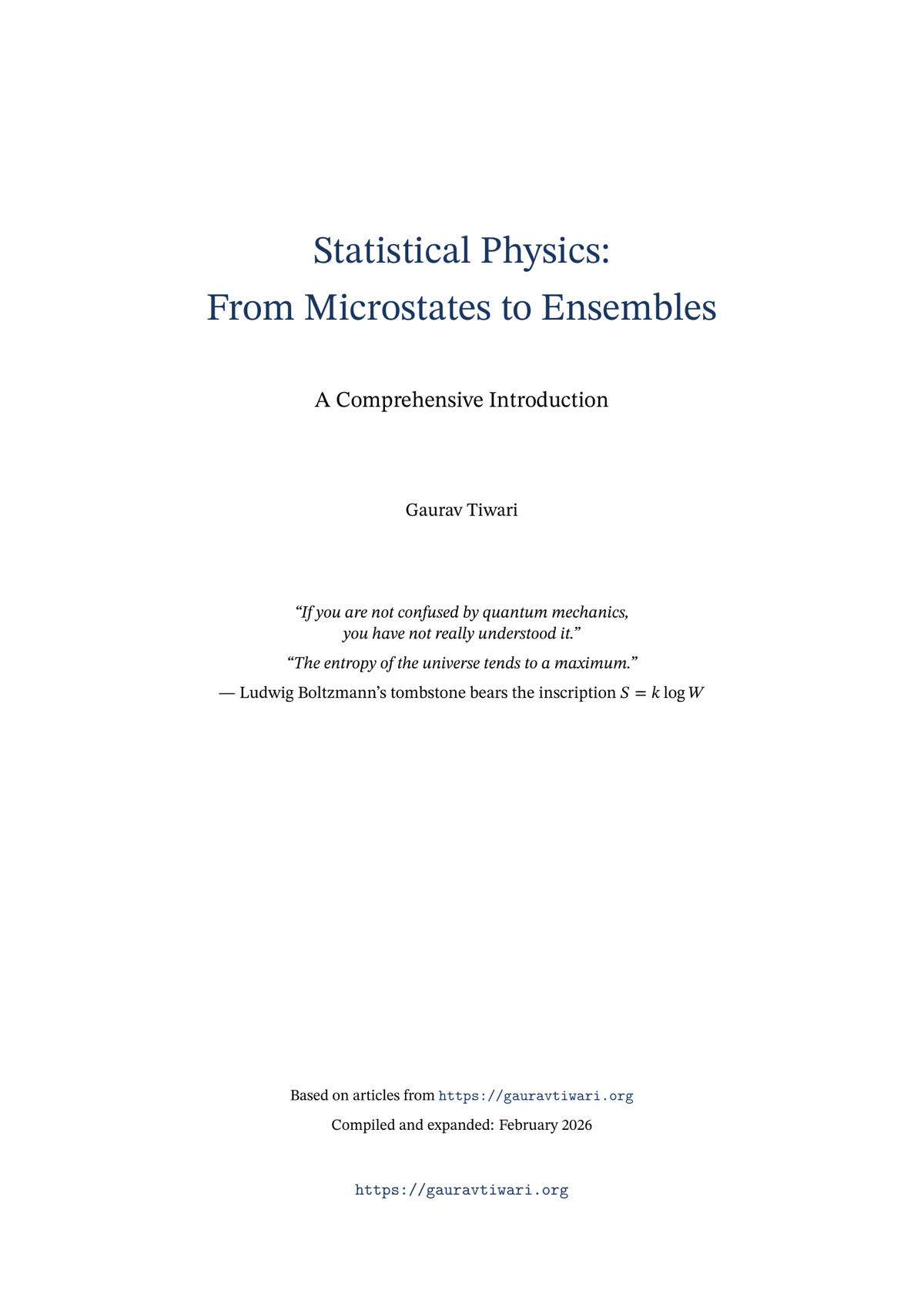 Statistical Physics - Page 2
